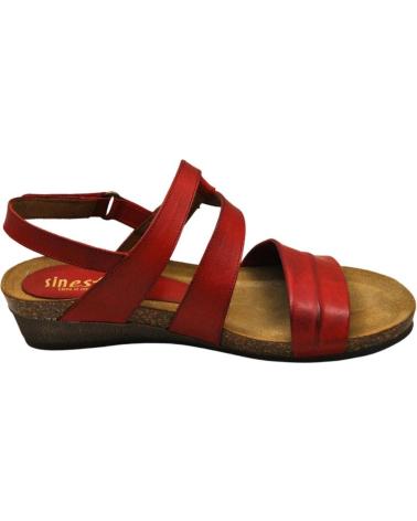 Woman Sandals SINESTRESS - SANDALIAS DE MUJER PLANTILLA GEL SUELA DE GO ROJO