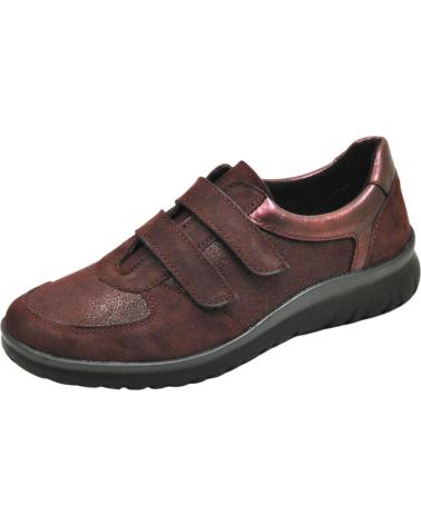 Zapatos de Mujer LUMEL GUANT LUMEL – SNEAKER DEPORTIVO URBANO CIERRE POR CONTACTO PLAN BORDO 635-BORDO PLANET-BORDO PARIS