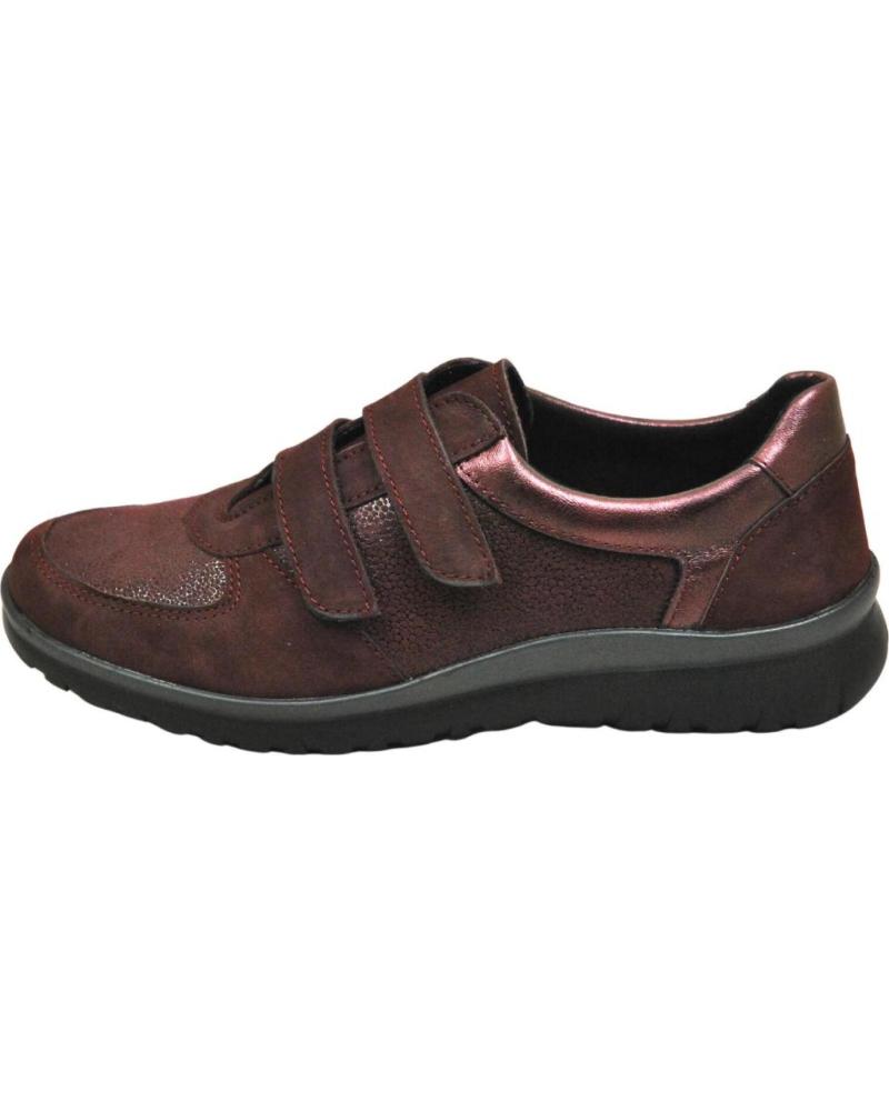 Zapatos de Mujer LUMEL GUANT LUMEL – SNEAKER DEPORTIVO URBANO CIERRE POR CONTACTO PLAN BORDO 635-BORDO PLANET-BORDO PARIS