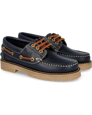 Nauticos pour Garçon BUBBLE BOBBLE HB252 3 ZAPATOS NAUTICOS NINO AZUL