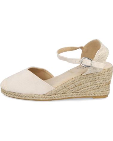Sandali per Donna L&R SHOES LR SHOES 4466 ALPARGATAS DE ESPARTO PARA MUJER BEIGE