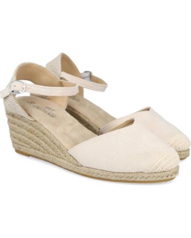 Sandali per Donna L&R SHOES LR SHOES 4466 ALPARGATAS DE ESPARTO PARA MUJER BEIGE