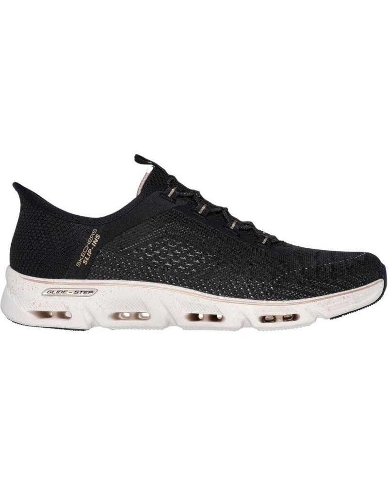 Sneaker-De-Mujer-SKECHERS-SLIP-INS-GLIDE-STEP-NEGRO