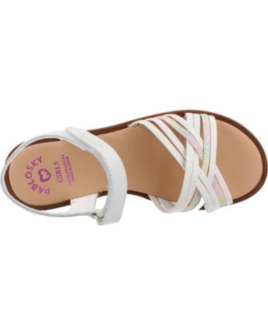 girl Sandals PABLOSKY SANDALIAS NINA MODELO 438200P COLOR BLANCO