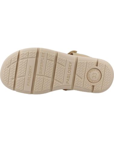 Sandalen für Junge PABLOSKY SANDALIAS NINO MODELO 518033P COLOR MARRON DESERT