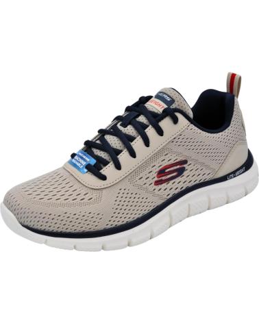 Deportivas de Hombre SKECHERS ZAPATILLAS TRACK-LESHUR BEIGE