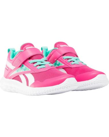 Sportif pour Fille et Garçon REEBOK RUSH RUNNER 5 ALT VELCRO -BLANCO PARA NINA - 27 FUCSIA-VERDE