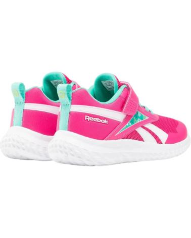 Sportif pour Fille et Garçon REEBOK RUSH RUNNER 5 ALT VELCRO -BLANCO PARA NINA - 27 FUCSIA-VERDE