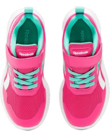 Sportif pour Fille et Garçon REEBOK RUSH RUNNER 5 ALT VELCRO -BLANCO PARA NINA - 27 FUCSIA-VERDE
