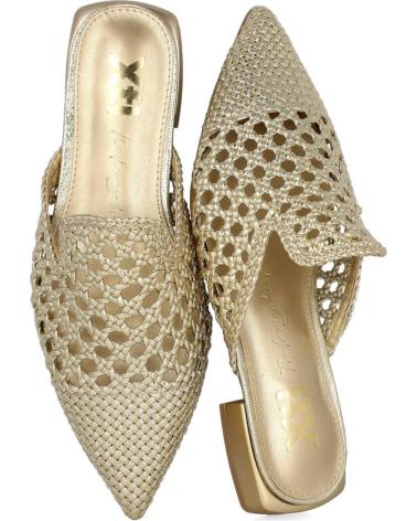 Sandalen-De-Mujer-XTI-143795-MULES-PLANOS-METALIZADOS-DE-MUJER-ORO