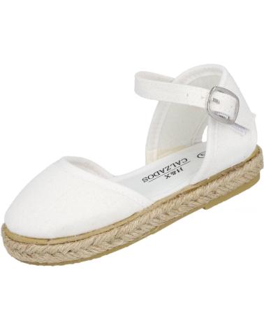 L&R SHOES ESPARTO ESPADRILLES 442-111 WHITE FOR GIRL BLANCO