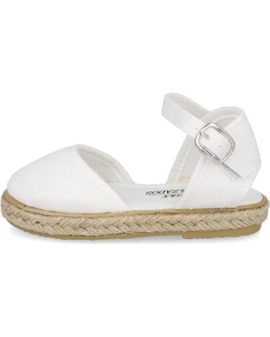 L&R SHOES ESPARTO ESPADRILLES 442-111 WHITE FOR GIRL BLANCO