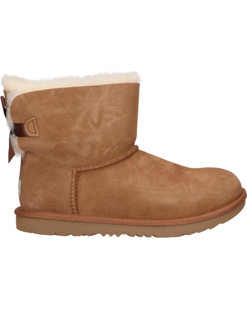 Bottines pour Femme et Fille UGG 1017397K MINI BAILEY BOW II 6 CHESTNUT