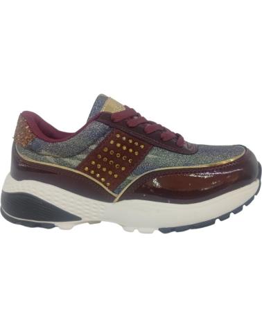 Scarpe sport per Bambina CONGUITOS CHAROL CAMUFLAJE BURDEOS