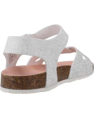 PABLOSKY Sandalias Bio en bio rafia blanco-plata para ninas BIO RAFIA BLANCO-PLATA
