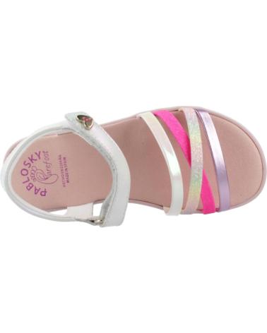 Sandálias de Menina PABLOSKY SANDALIAS NINA MODELO 443408P COLOR BLANCO