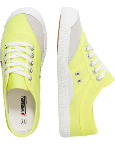 Zapatillas deporte de Mujer y Hombre KAWASAKI ORIGINAL NEON CANVAS SHOE K202428 5001 SAFETY YELLOW