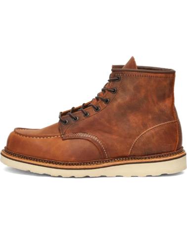 Botines de Hombre RED WING 1907 HERITAGE WORK 6 MOC TOE BOOT COPPER ROUGH TOUGH - 39 BROWN