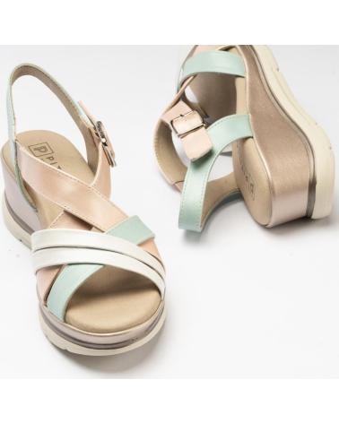 Sandali per Donna PITILLOS SANDALIA MUJER CUNA PINTADA TIRAS CRUZADAS MULTICOLOR NUDE