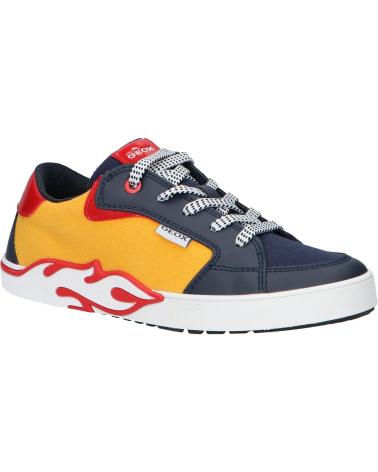 Sportif pour Garçon GEOX J35HLA 01054 J ALPHABEET C2117 YELLOW-NAVY