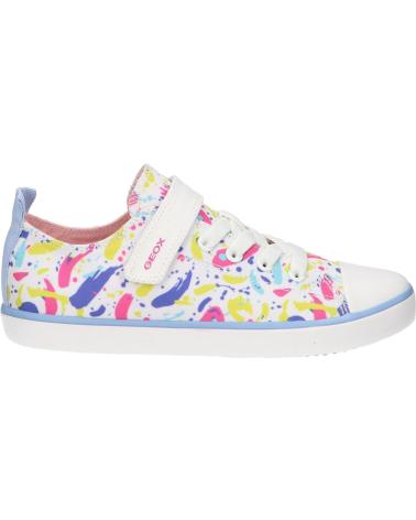 Sneaker für Mädchen GEOX  J454NA 000AN J GISLI C0653 WHITE-MULTICOLOR C0653