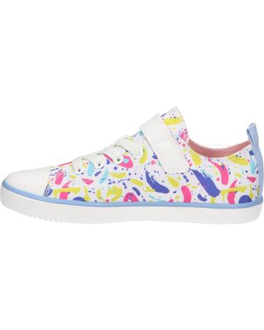 Sneaker für Mädchen GEOX  J454NA 000AN J GISLI C0653 WHITE-MULTICOLOR C0653