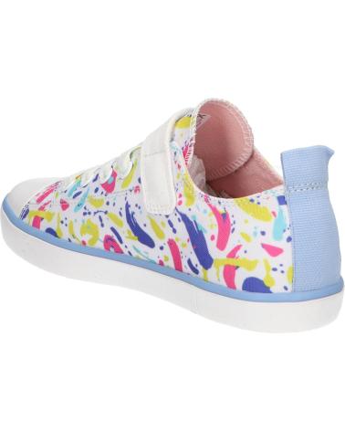 Sneaker für Mädchen GEOX  J454NA 000AN J GISLI C0653 WHITE-MULTICOLOR C0653