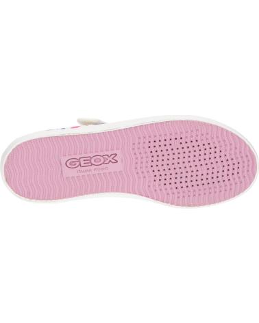 Sneaker für Mädchen GEOX  J454NA 000AN J GISLI C0653 WHITE-MULTICOLOR C0653