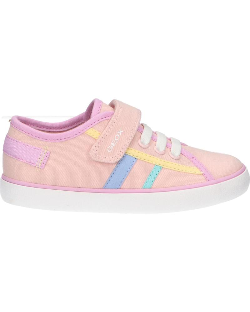 girl Trainers GEOX B451MA 00010 B GISLI C8WE8 LT ROSE-PINK