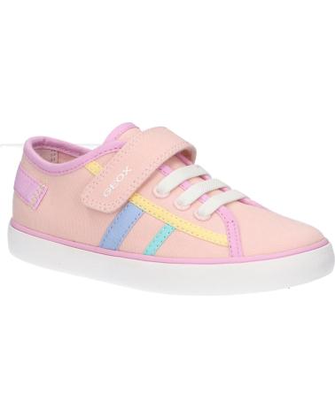 girl Trainers GEOX B451MA 00010 B GISLI C8WE8 LT ROSE-PINK
