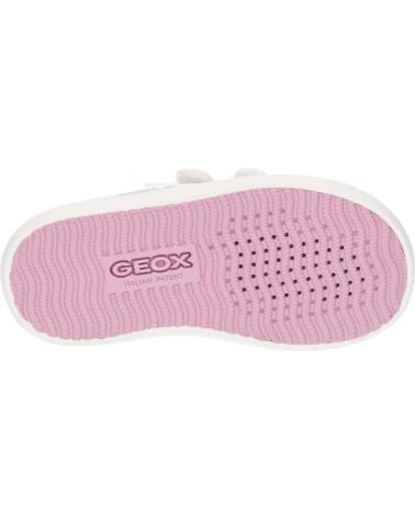 girl Trainers GEOX B451MB 000AN B GISLI C0653 WHITE-MULTICOLOR