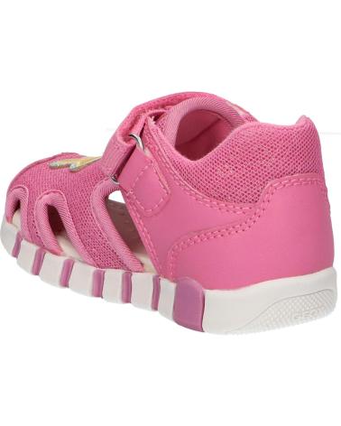 girl Sandals GEOX B4517B 0GNBC B SANDAL IUPIDOO GIR C8F2V DK PINK-YELLOW