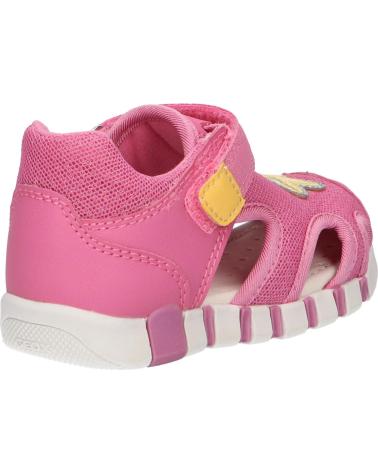 girl Sandals GEOX B4517B 0GNBC B SANDAL IUPIDOO GIR C8F2V DK PINK-YELLOW