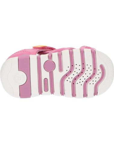 girl Sandals GEOX B4517B 0GNBC B SANDAL IUPIDOO GIR C8F2V DK PINK-YELLOW