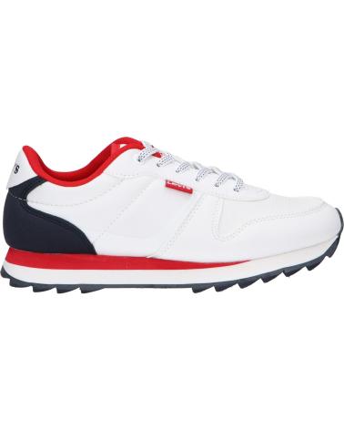 Sapatilhas de Mulher e Menina e Menino LEVIS VALE0021S ALEX 0122 WHITE NAVY