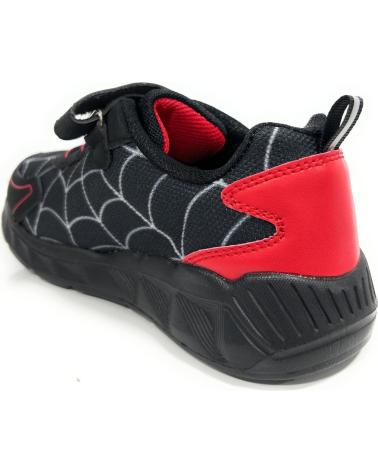boy Trainers BUBBLE BOBBLE DEPORTES NINO SPIDER VELCRO LUZ NEGRO