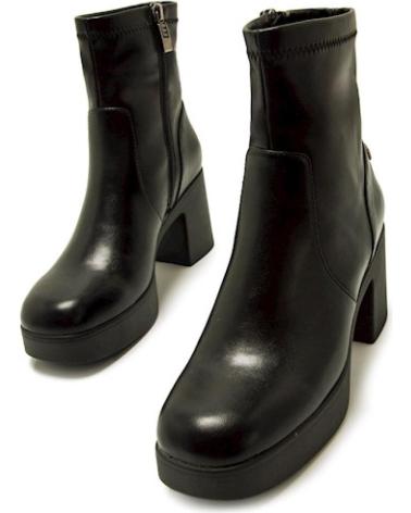 Botins de Mulher MTNG BOTIN TACON MUSTANG CREMALLERA NEGRO