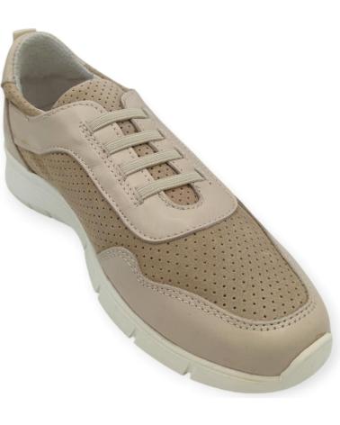 Sneaker für Damen CASUAL ZAPATO PIEL CREMA 9254 VARIOS COLORES