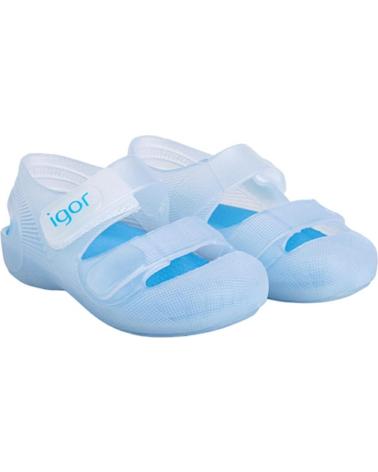 IGOR SANDÁLIA DE PRAIA BONDI TRANSPARENTE BRANCO TURQUESA PARA CRIANÇAS TR BLANCO TURQUESA