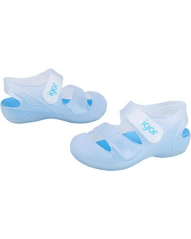 IGOR SANDÁLIA DE PRAIA BONDI TRANSPARENTE BRANCO TURQUESA PARA CRIANÇAS TR BLANCO TURQUESA