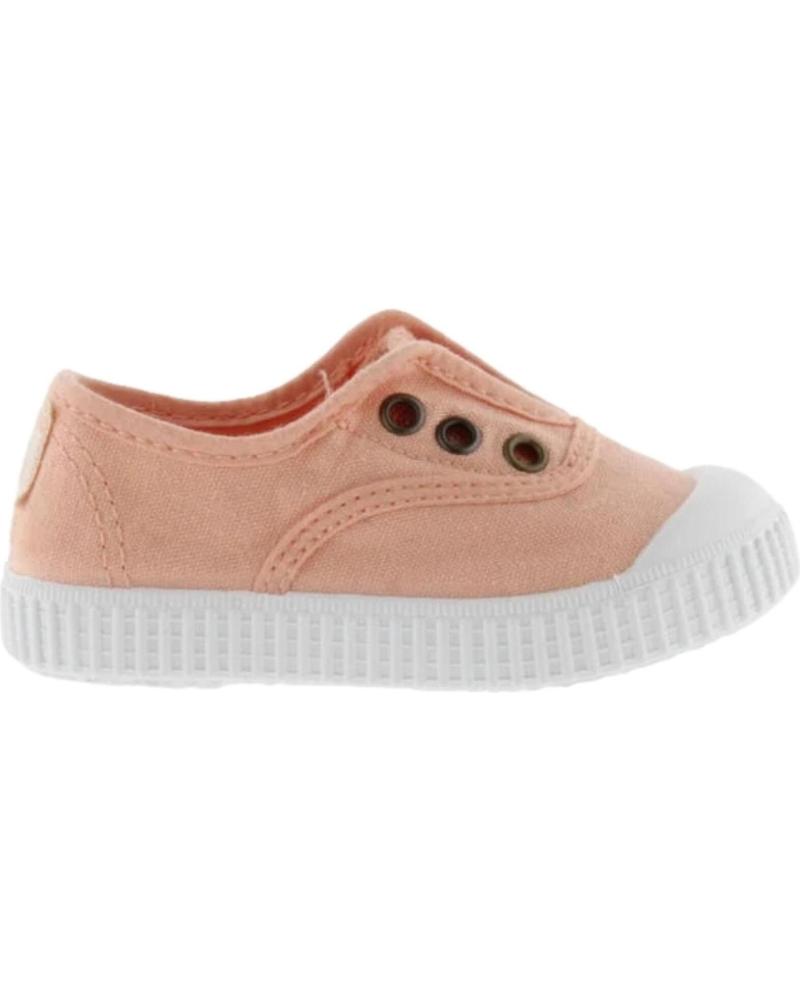 Deportivas de Niña y Niño VICTORIA ZAPATILLAS DE LONA CON ELASTICO NARANJA