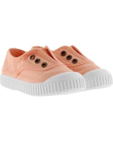 Deportivas de Niña y Niño VICTORIA ZAPATILLAS DE LONA CON ELASTICO NARANJA