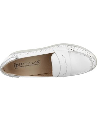 Zapatos de cuña de Mujer PITILLOS ZAPATOS CONFORT MUJER MODELO 10433P COLOR BLANCO