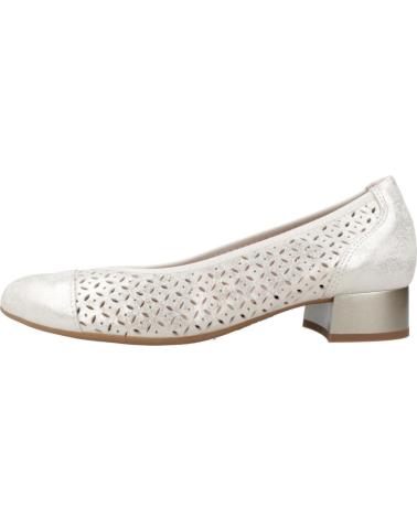 CHAUSSURE SALON PITILLOS 10452 EN CUIR OR MÉTAL À TALON BAS CONFORT ORO