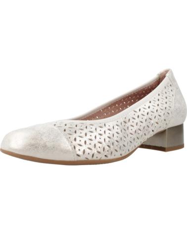 PITILLOS PUMPS 10452 AUS LEDER GOLD METALLIC MIT NIEDRIGEM KOMFORTABSATZ ORO