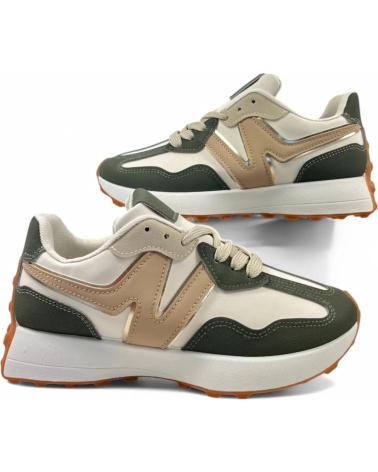 Esportes  de Mulher TIMBOS DEPORTIVA DE MUJER BEIGE 131045 VERDE