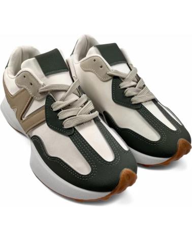 Esportes  de Mulher TIMBOS DEPORTIVA DE MUJER BEIGE 131045 VERDE