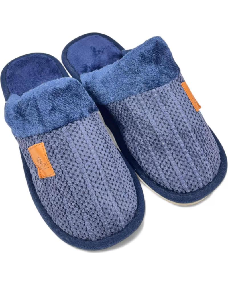 Pantufas de Homem TIMBOS ZAPATILLA CASA DE HOMBRE MARINO 130883 AZUL