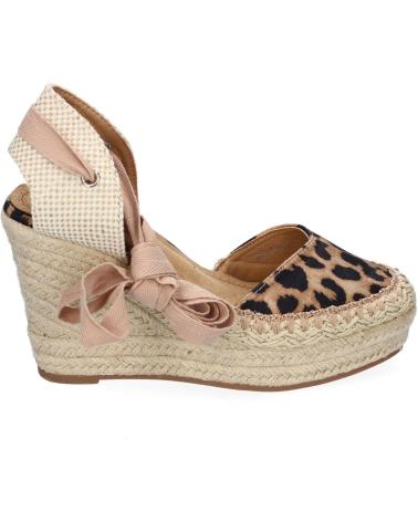 Zapatos de cuña für Damen PUNTOSALAO SANDALIAS DE CUNA COMODA EN YUTE PARA MUJER ESTAMPADO ANIMAL VARIOS COLORES