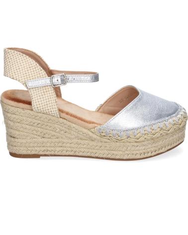 Sandalen für Damen PUNTOSALAO SANDALIAS PLATEADAS DE CUNA MEDIA EN YUTE PARA MUJER 5Q92 VARIOS COLORES